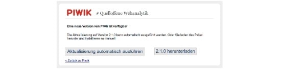 PiwikUpdate2.1.0